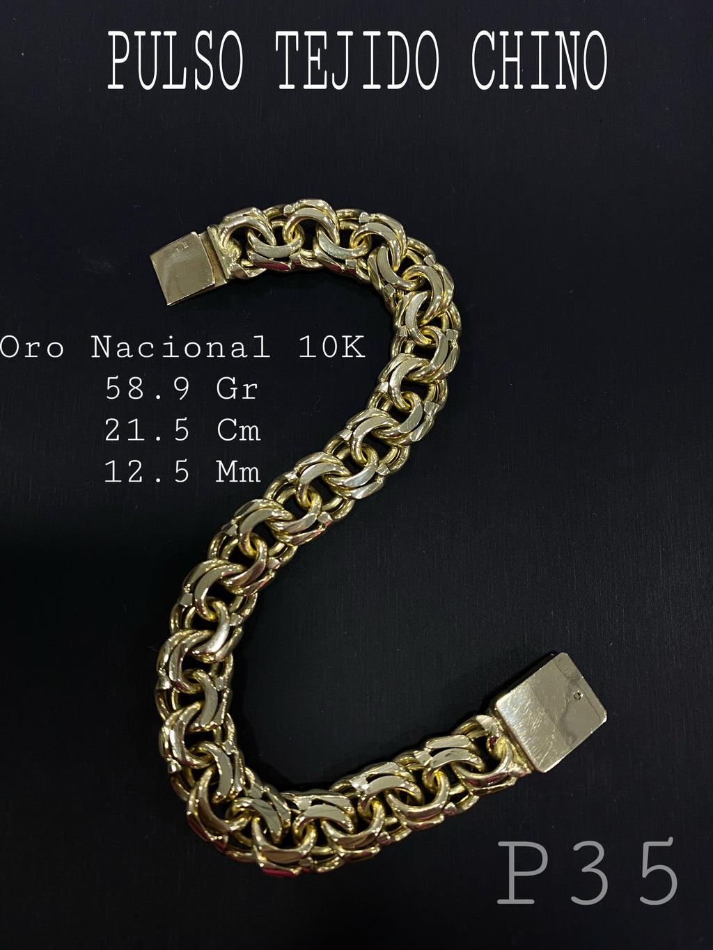 Esclava de Oro 10k Amarillo 50 grms