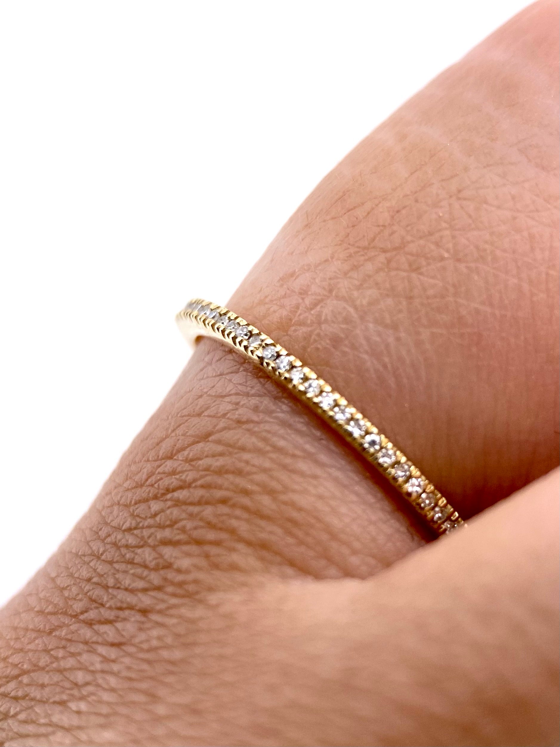 Churumbela Infinita 0.15ct Oro 14k Amarillo.            OF2356