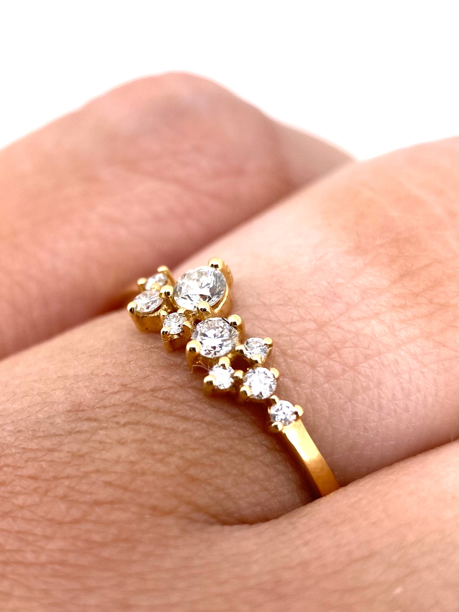 Churumbela Redonda 0.25ct Oro 14k Amarillo.            OF2351