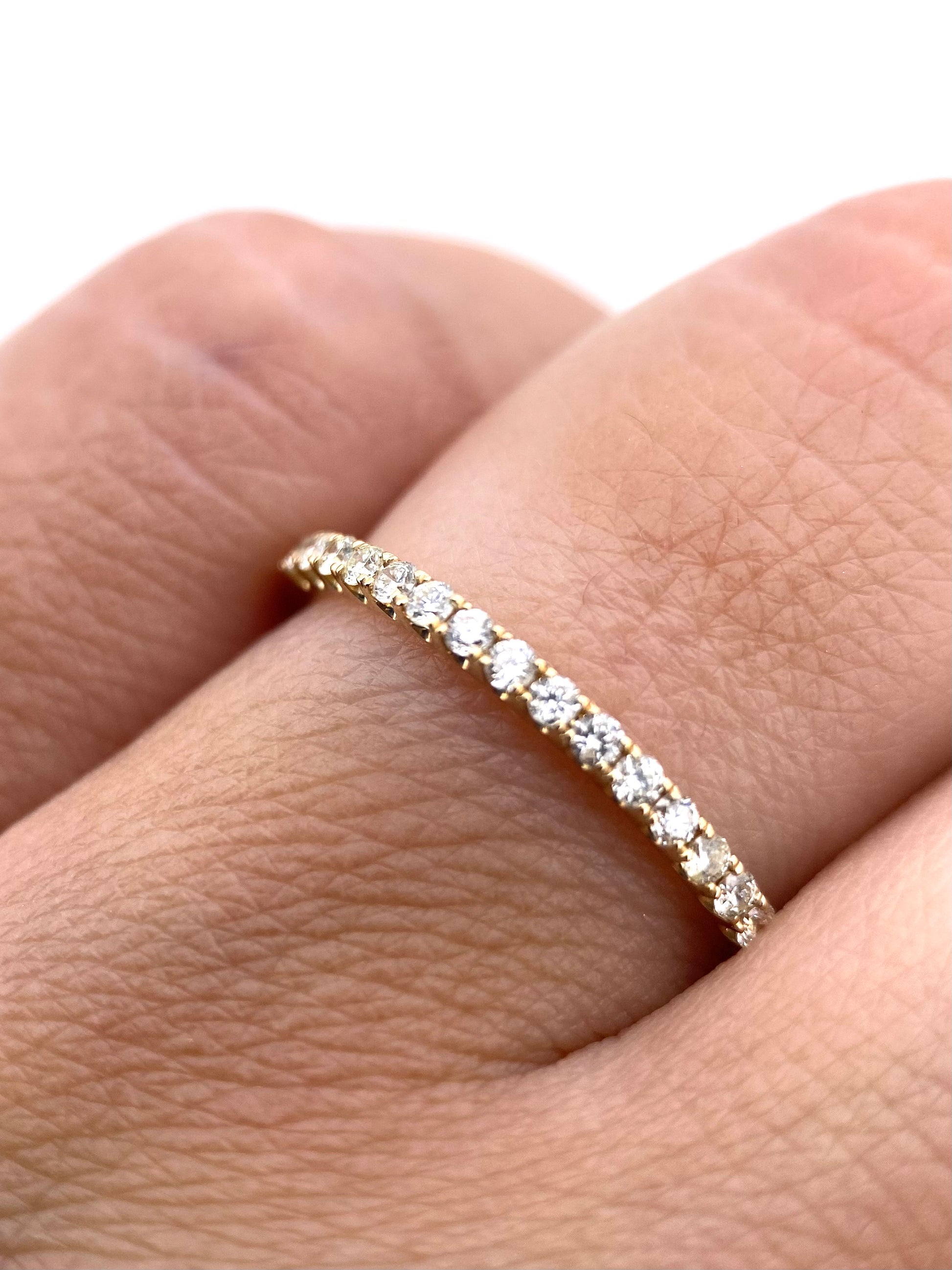 Churumbela Redonda 0.26ct Oro 14k Amarillo.            OF2348