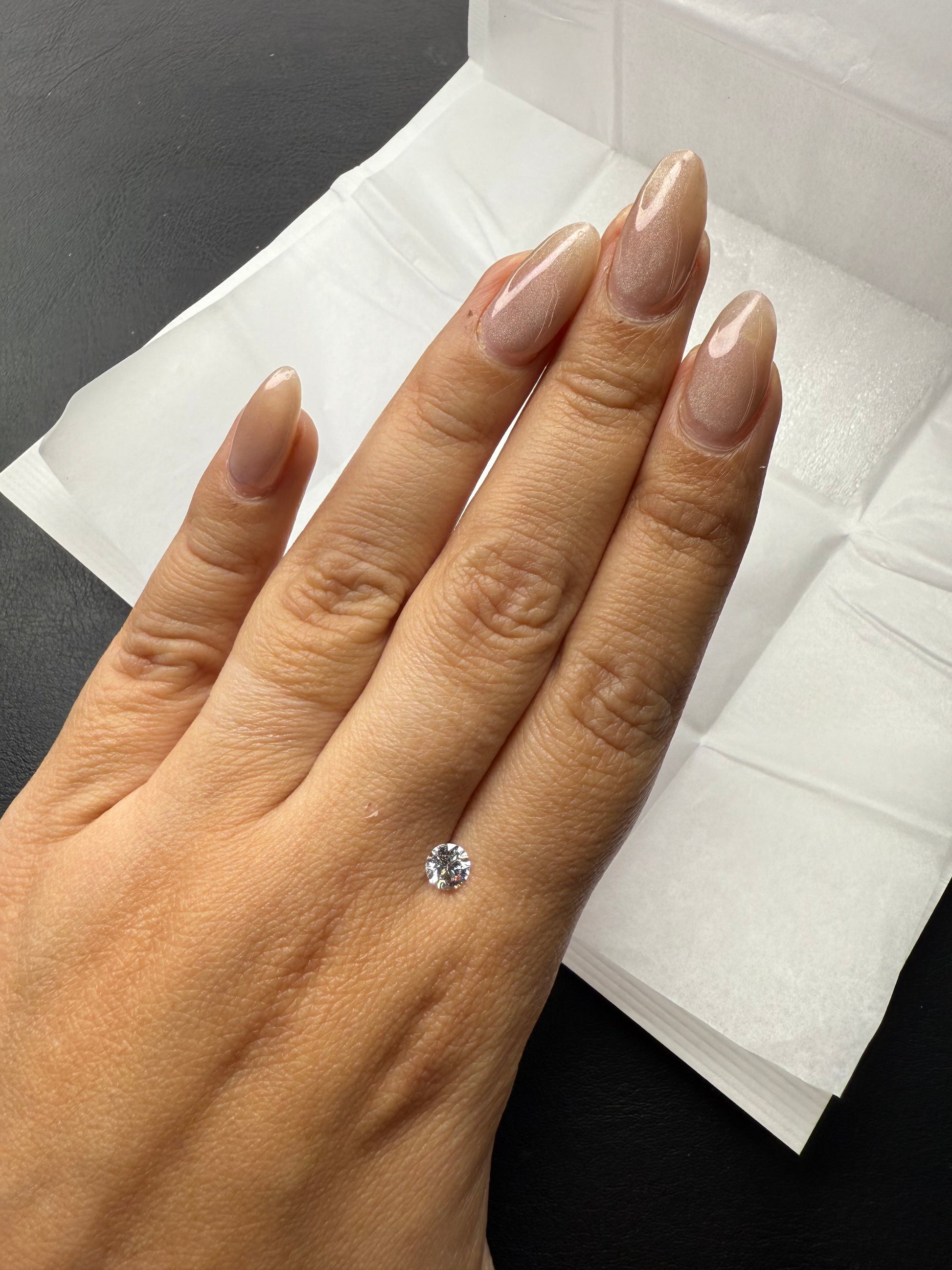 Redondo 0.50ct Diamante GIA