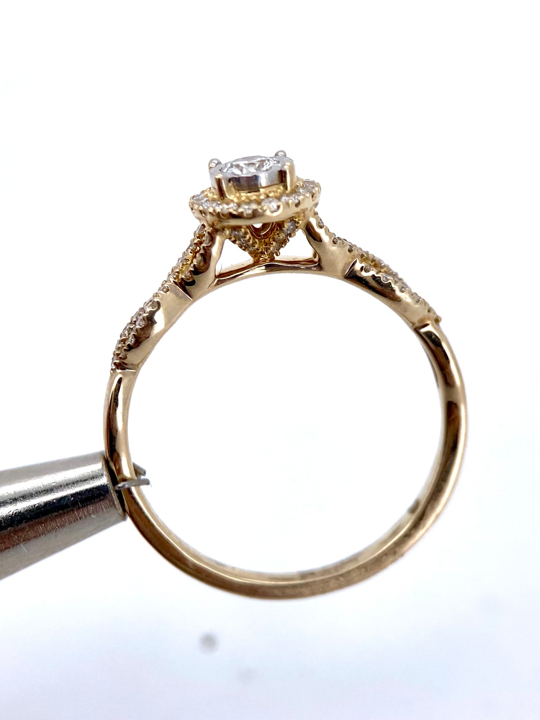 Oro Amarillo 14k Redondo 0.40ct                               Anillo OF2378
