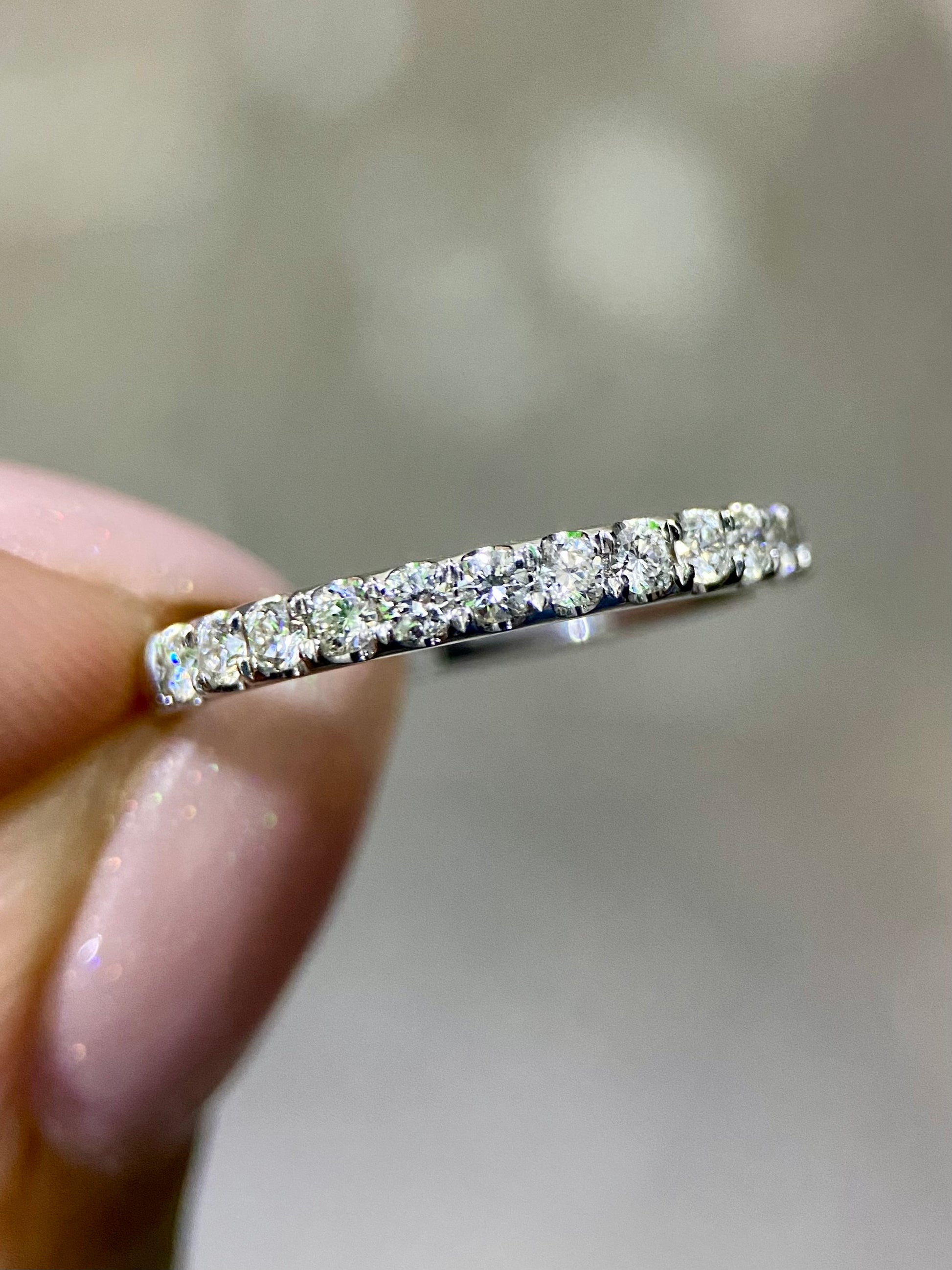 Churumbela Diamantes 0.42ct Oro 14k Blanco.            OF2366