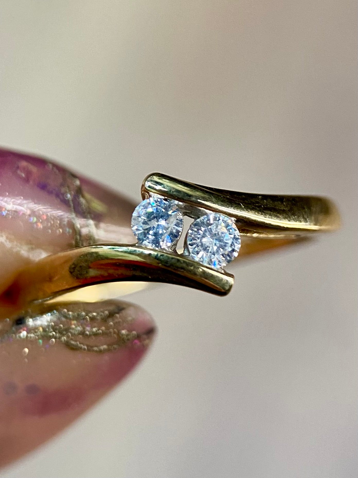 Oro Amarillo 14k Redondo 0.18ct de Diamante Natural                           Anillo Compromiso OF1930