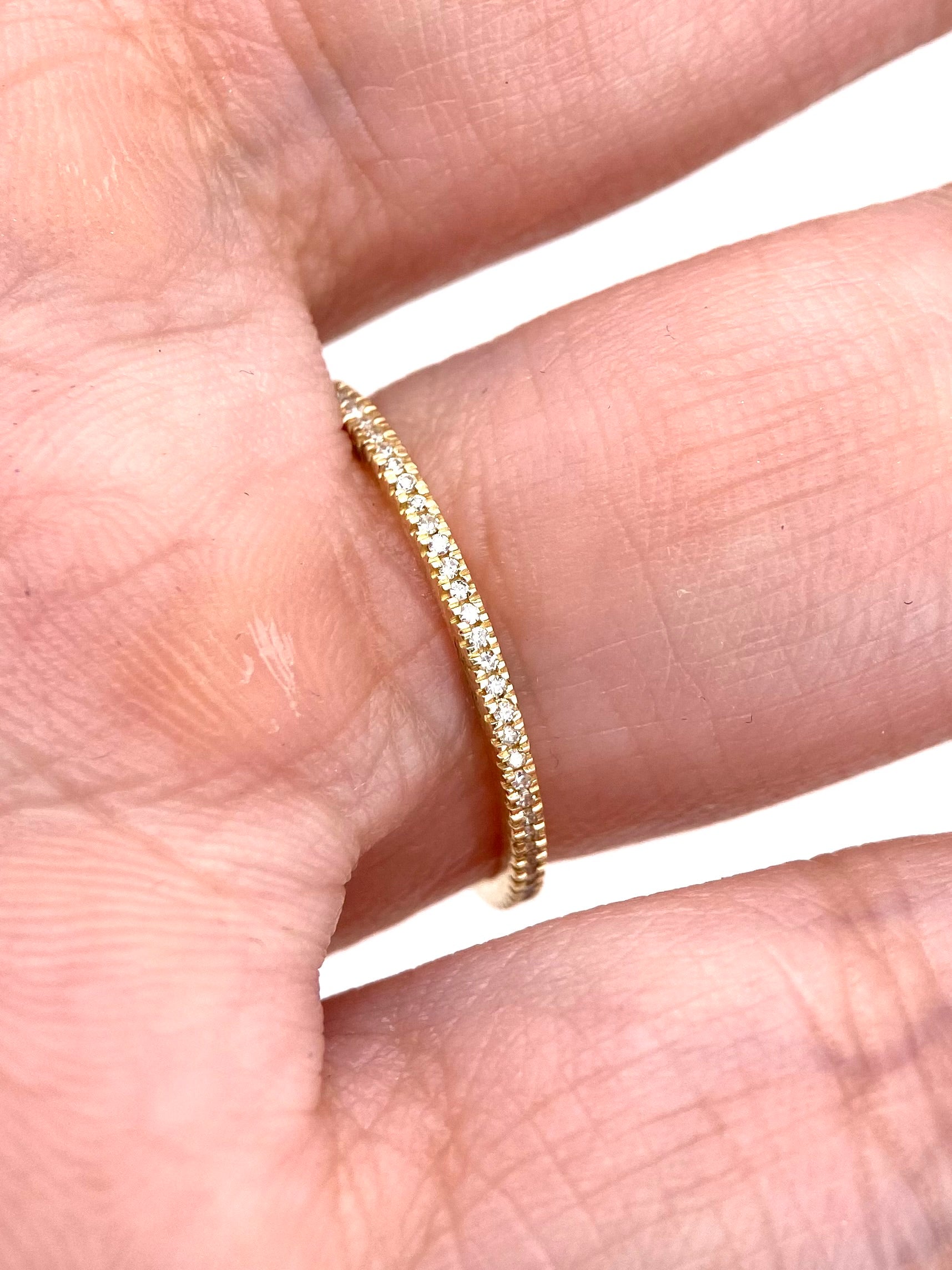 Churumbela Infinita 0.15ct Oro 14k Amarillo.            OF2356