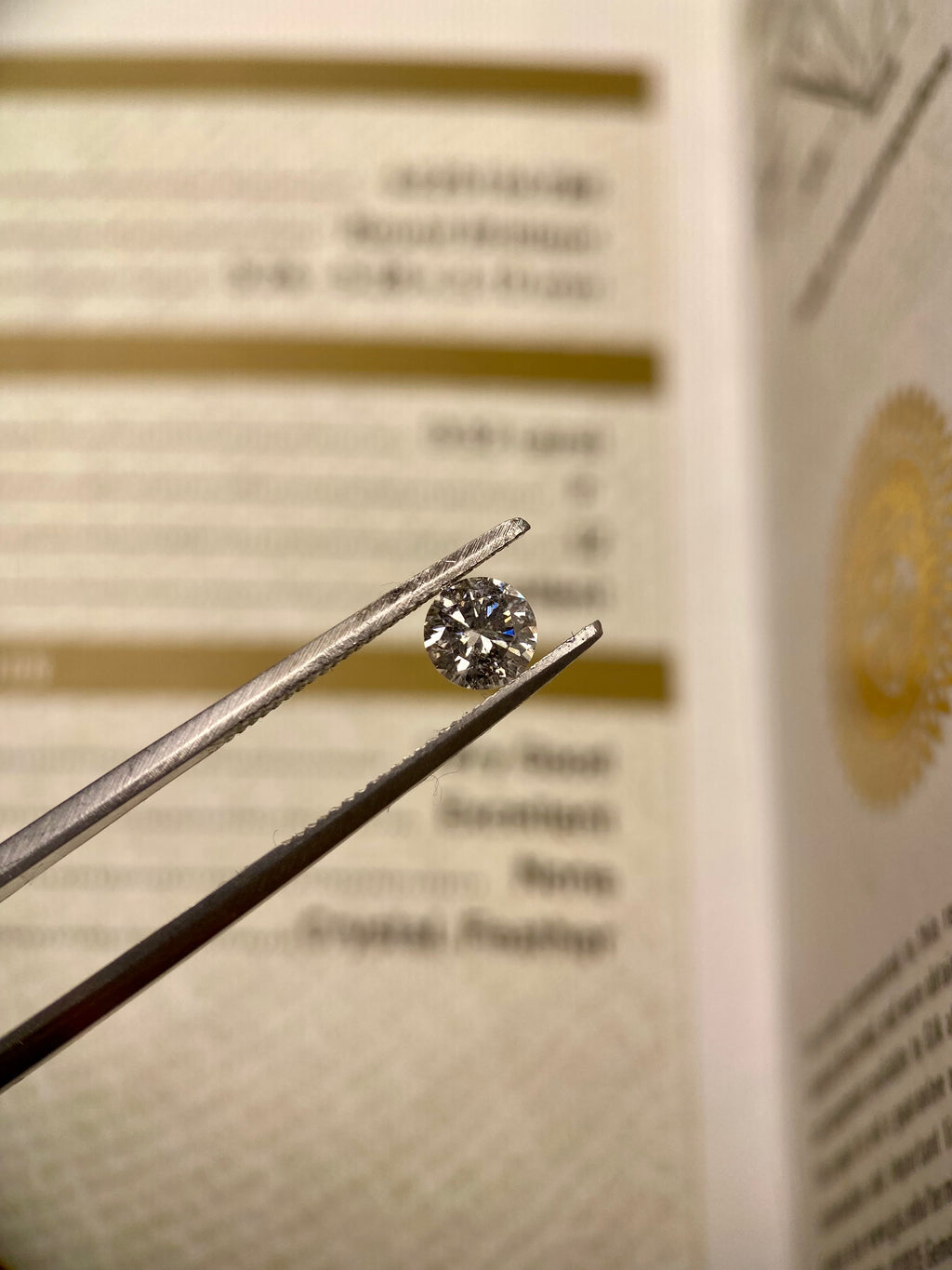 Redondo 0.52ct Diamante GIA