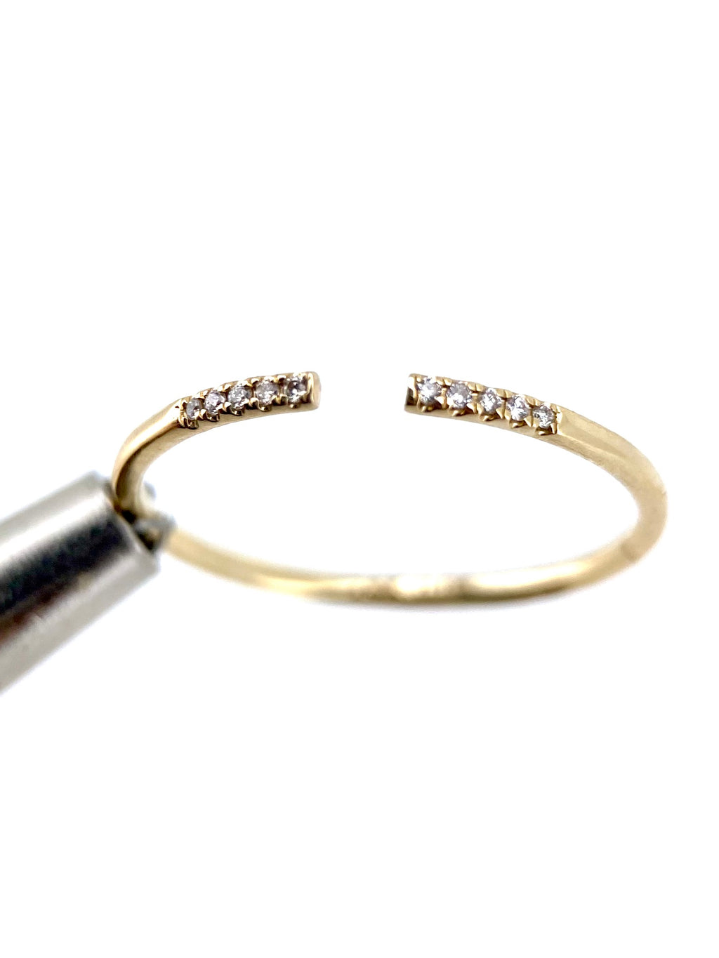 Churumbela Abierta 0.08ct Oro 14k Amarillo.            OF2353