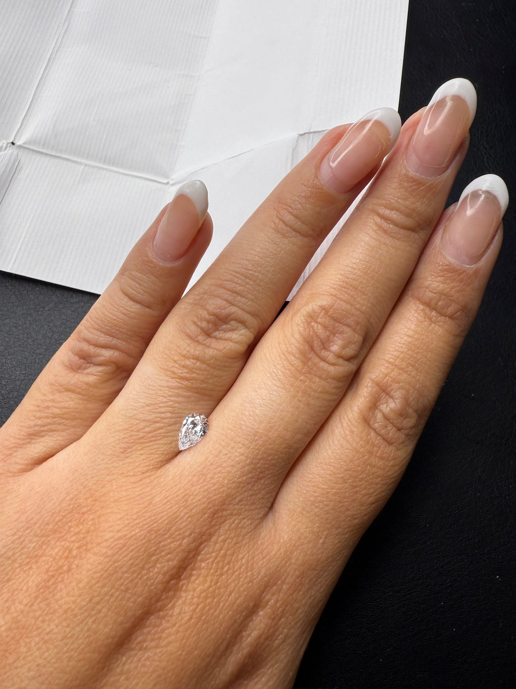 Pera 0.51ct Diamante GIA