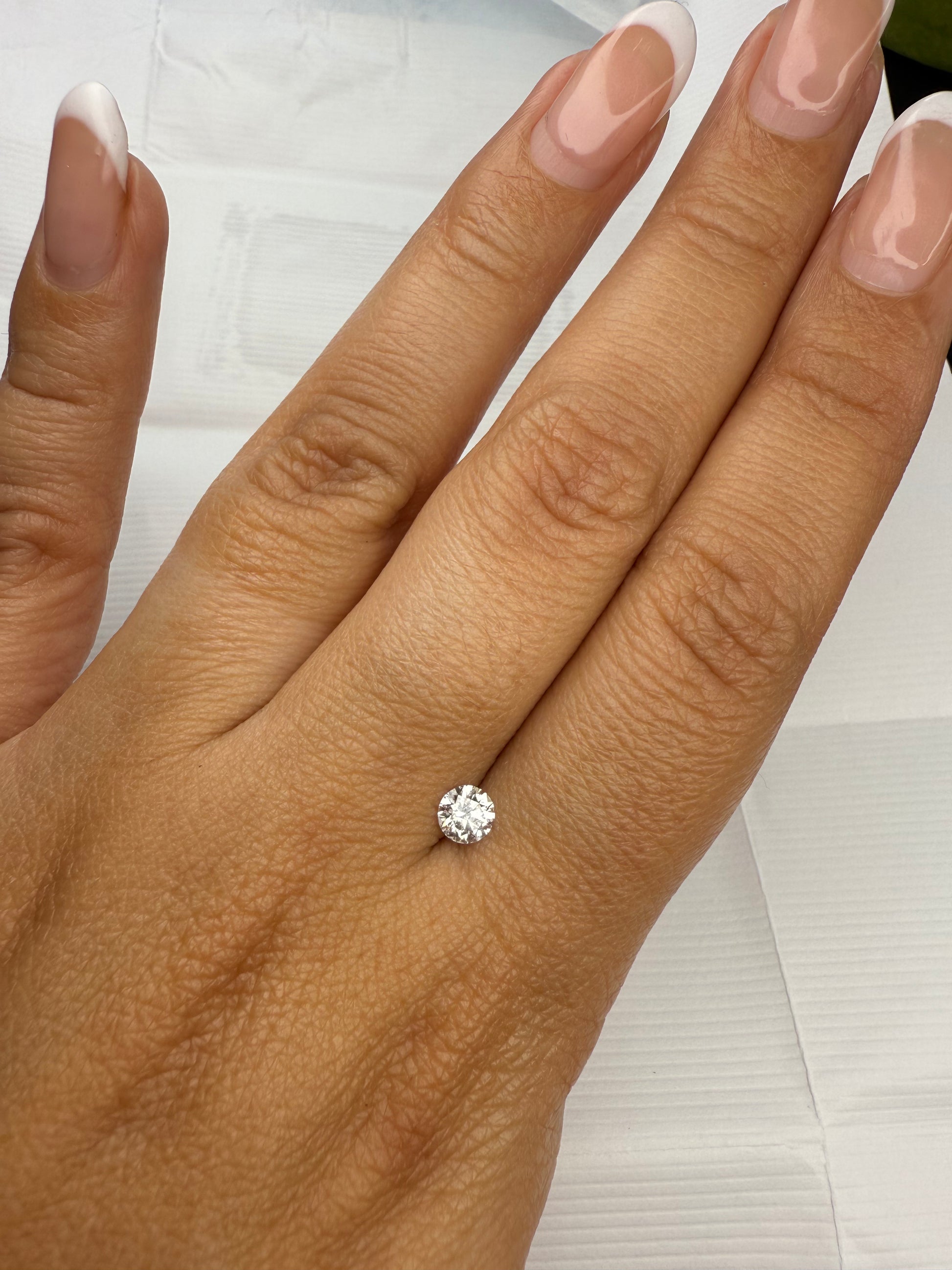 Redondo 0.37ct Diamante GIA