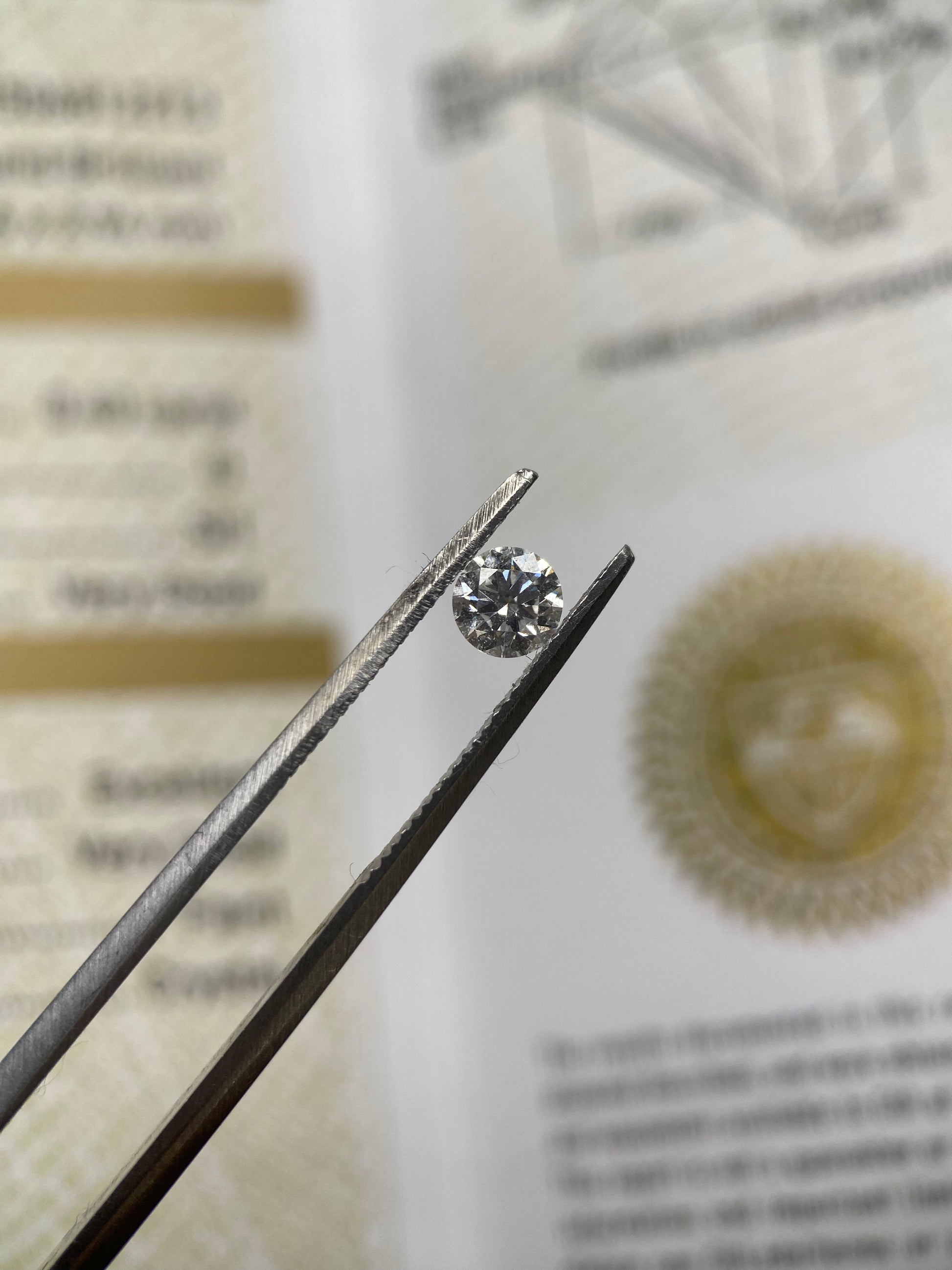 Redondo 0.40ct Diamante GIA