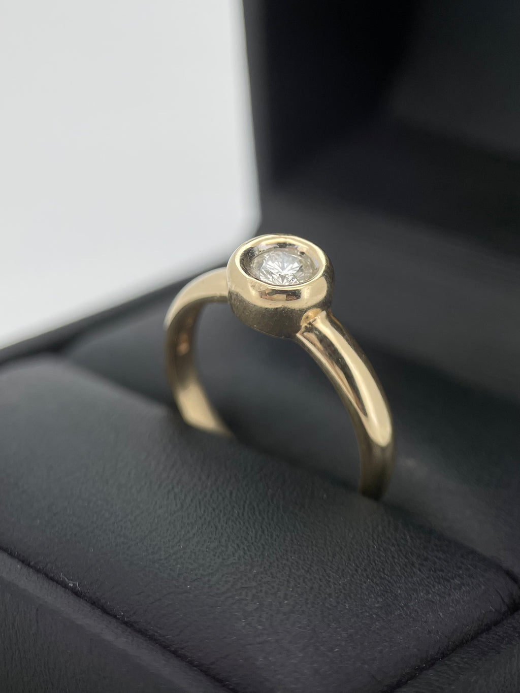 Anillo Compromiso Diamante 0.30ct Oro 14k Amarillo