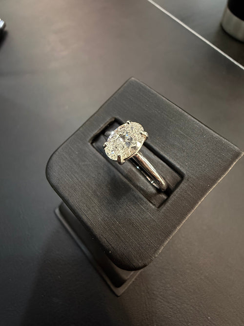 Anillo Compromiso Diamante 1.00ct Oro 14k Blanco